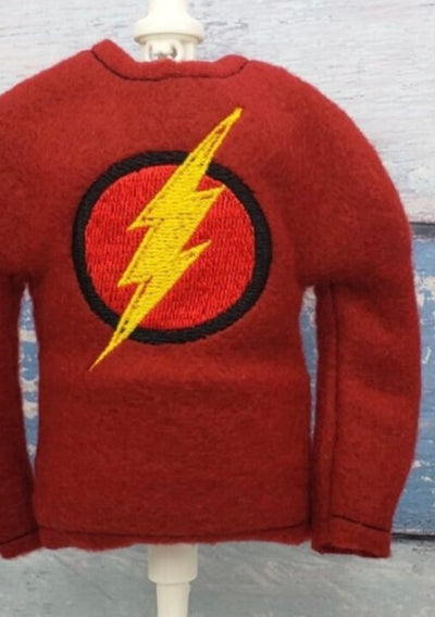 Lightning bolt elf sweater